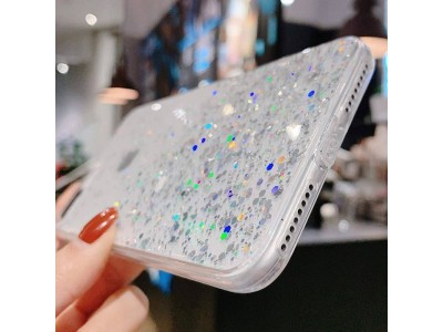 Glue Glitter Case  Ochrann kryt s farebnmi glitrami pro Apple iPhone 14 Pro (ra)